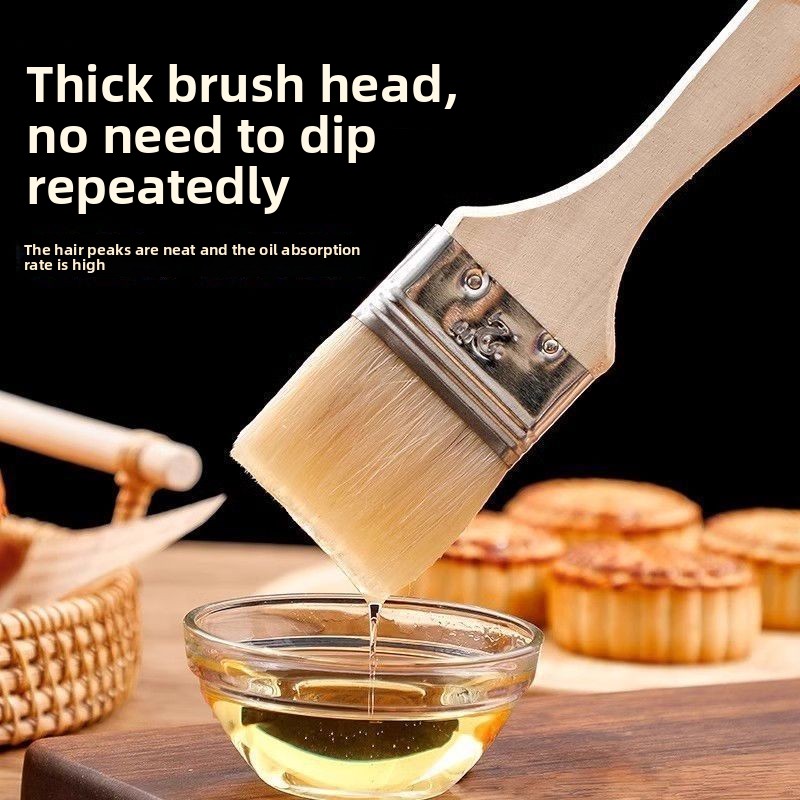 Wooden Handle Wool Brush Soft  - Kitchen Baking Utensil review and price