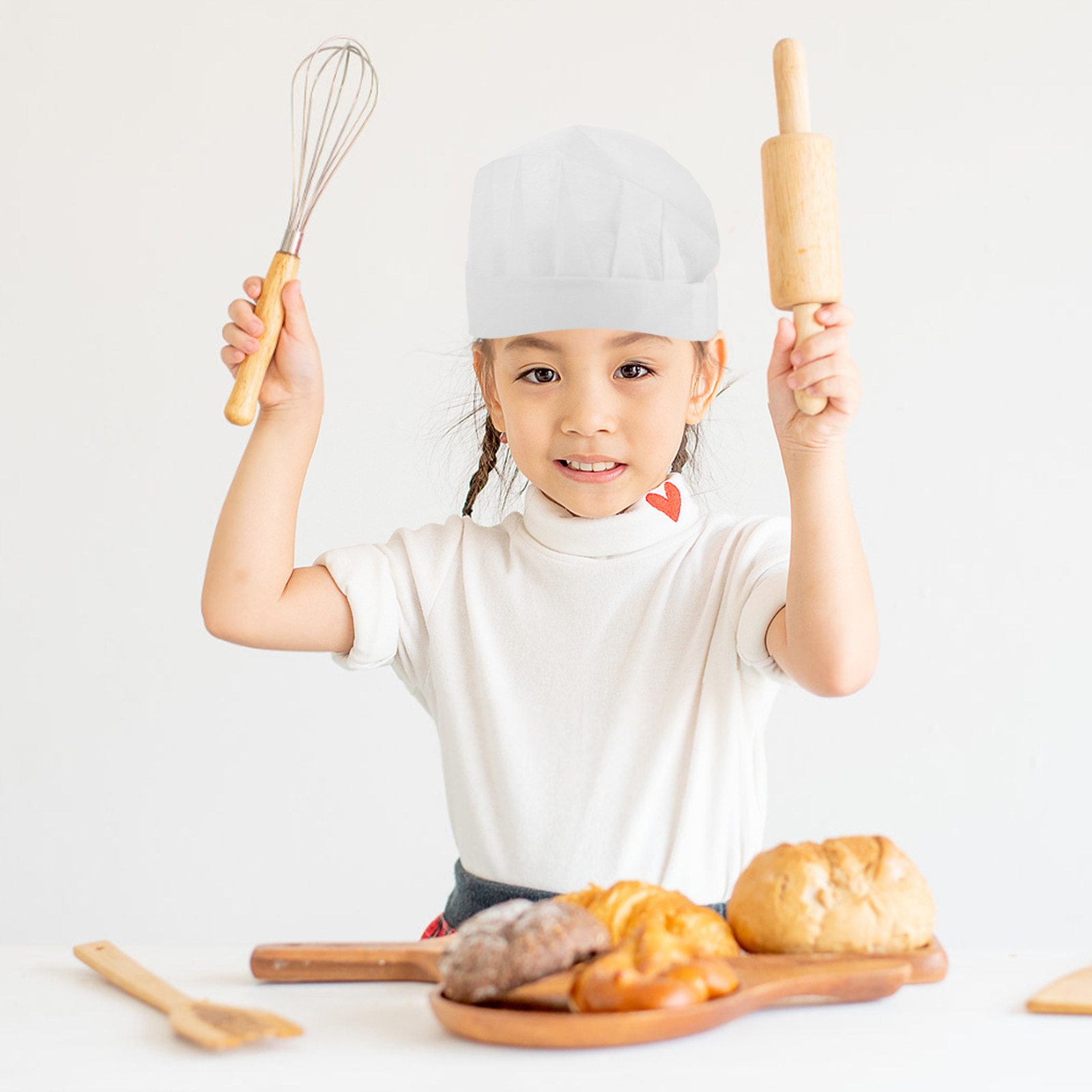 15Pcs Disposable Kids Chef Hat - Baking Kitchen For Kids review and price