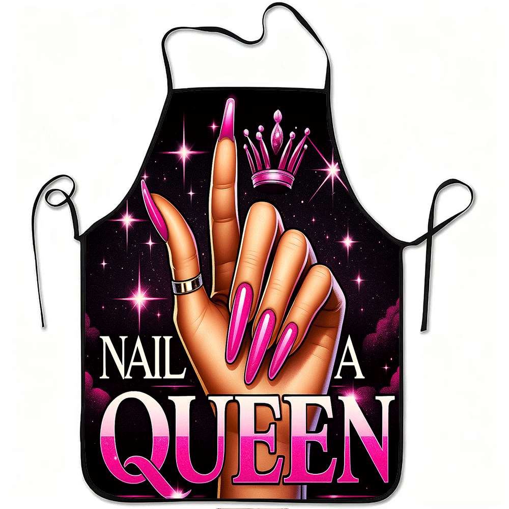 1 Trendy Nail Art-Themed Apron - Baking Kitchen Design Ideas review and price