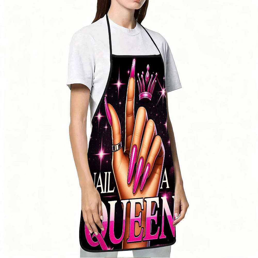 1 Trendy Nail Art-Themed Apron - Baking Kitchen Design Ideas review and price