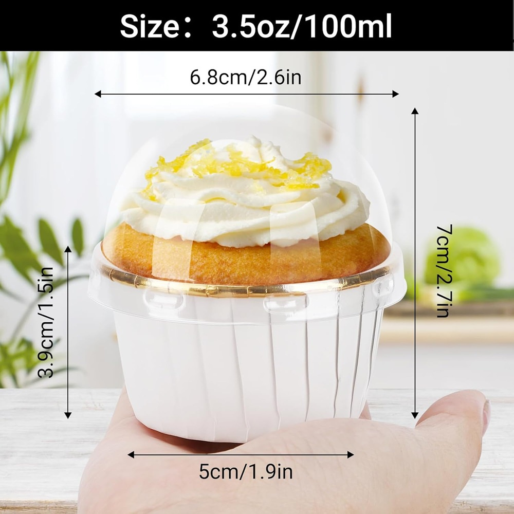 50 pcs Muffins Cup Paper Cupca - Kitchen Baking Paper review and price