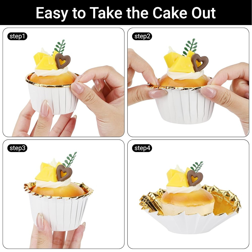 50 pcs Muffins Cup Paper Cupca - Kitchen Baking Paper review and price