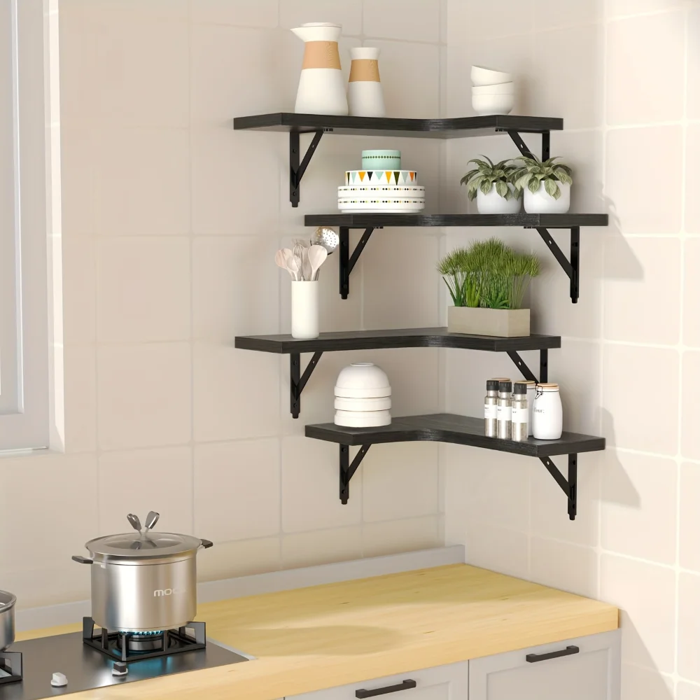 Natural Wood Grain Floating Sh - Kitchen Queen review and price