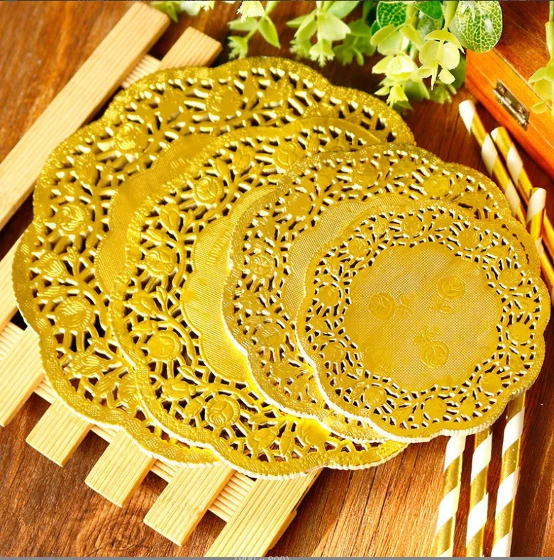 50PCS Gold Silver Lace Paper P - Kitchen Baking Paper review and price