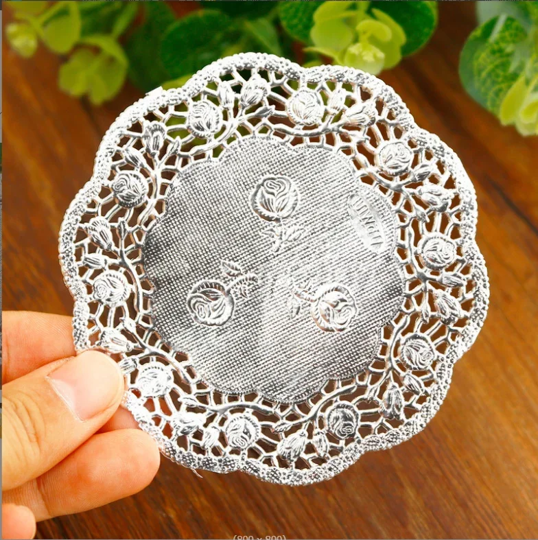 50PCS Gold Silver Lace Paper P - Kitchen Baking Paper review and price
