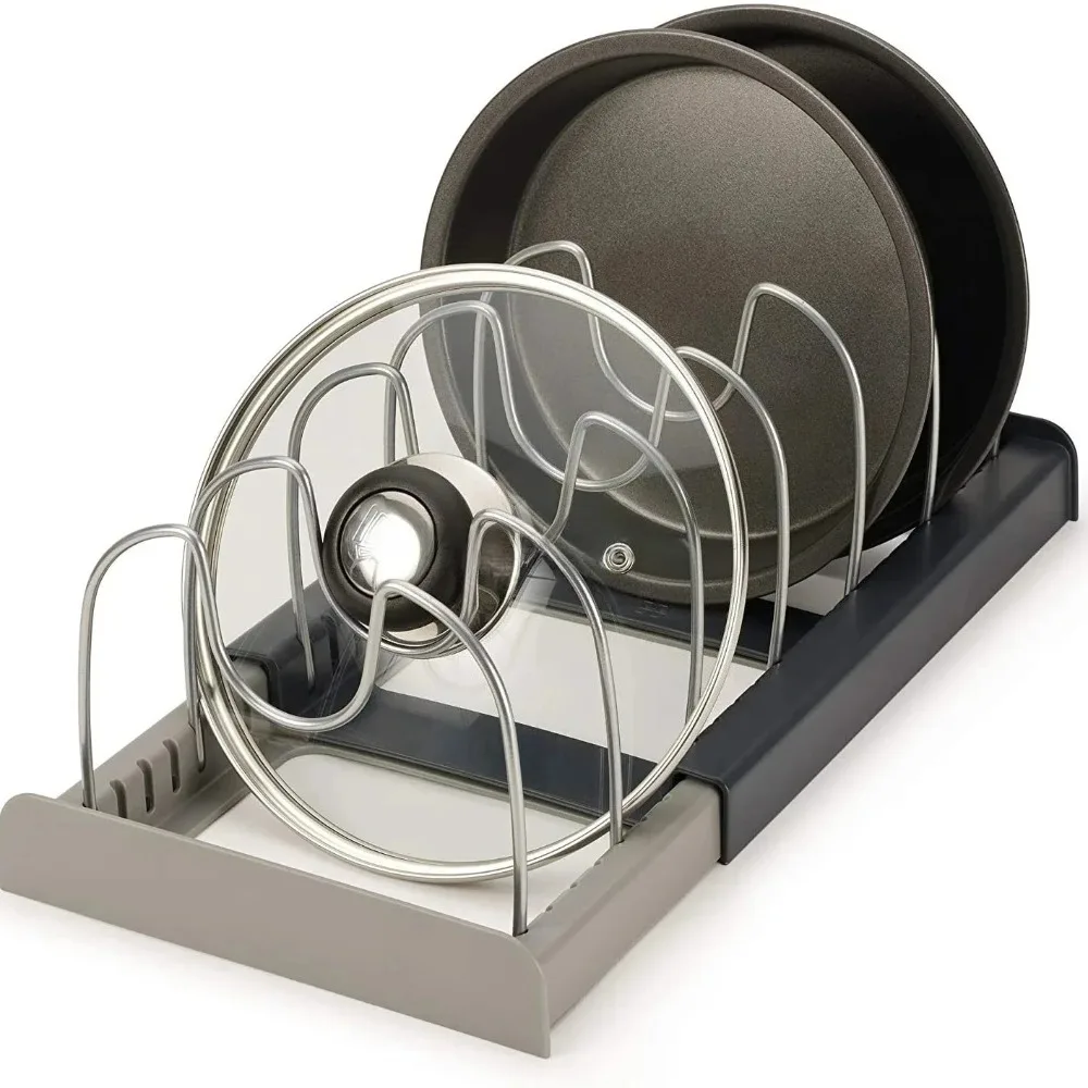 7-grid Telescopic Pot Rack,Pan - Kitchen Baking Pan Organizer review and price
