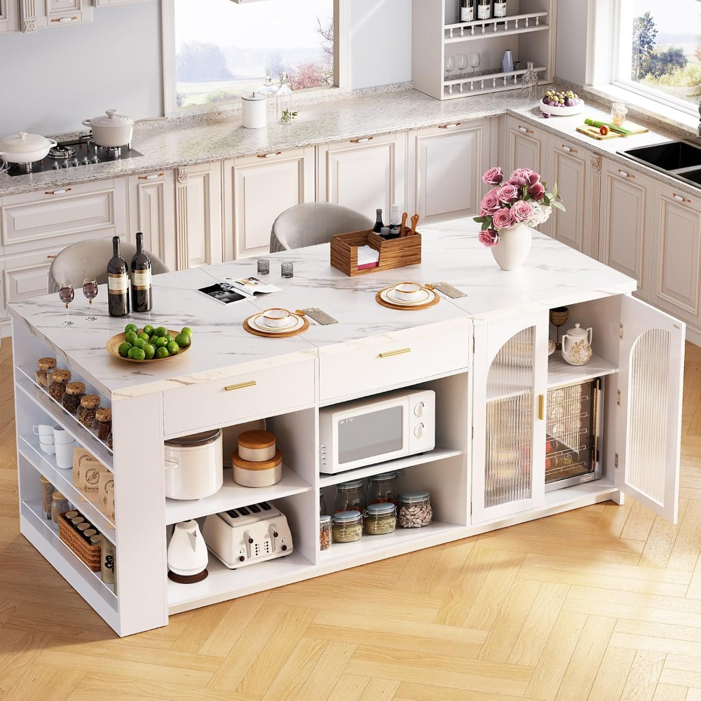 71' Large Kitchen Island with  - Kitchen Queen review and price