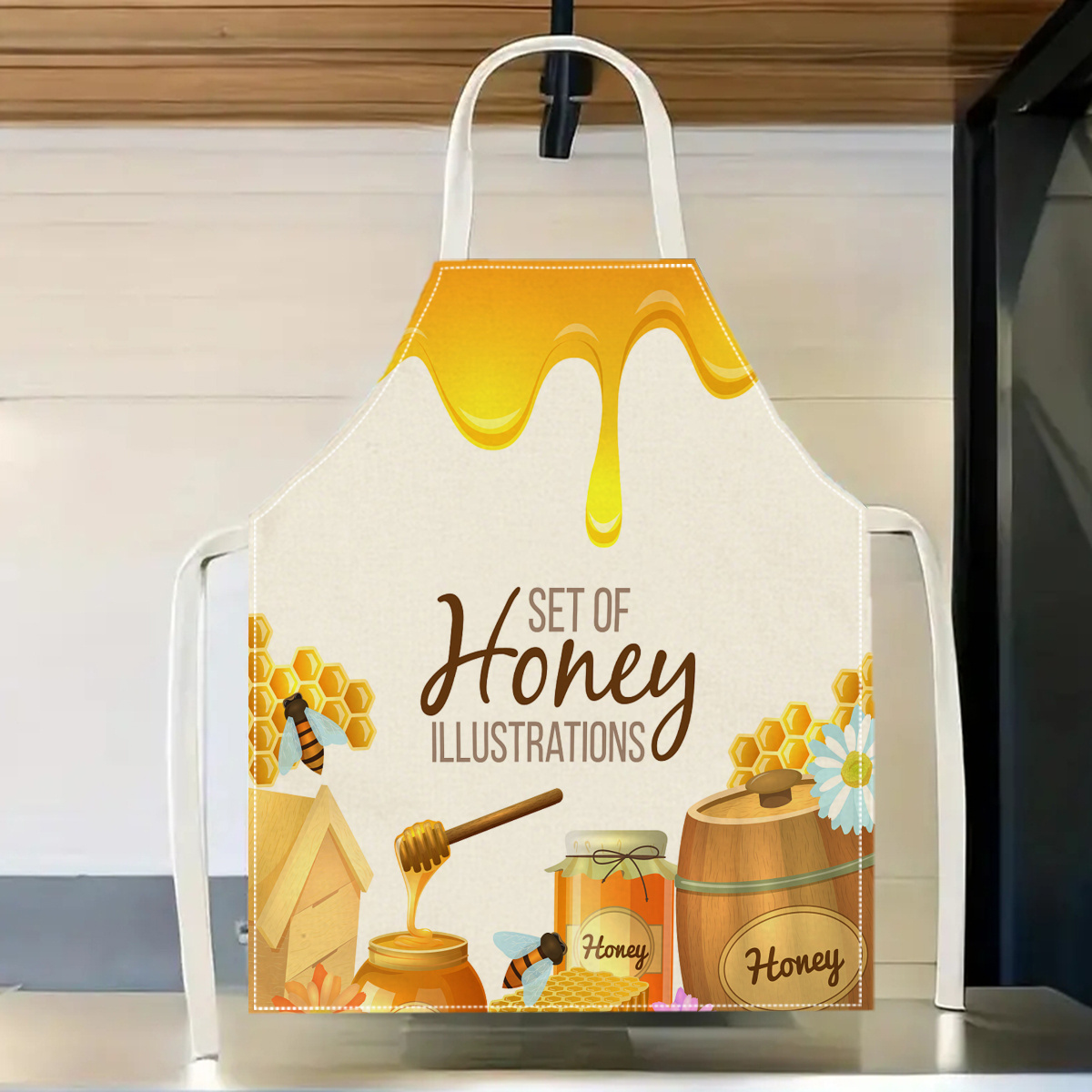 1pc Honey Bee Apron Sweet Kitc - Kitchen Baking Area Ideas review and price