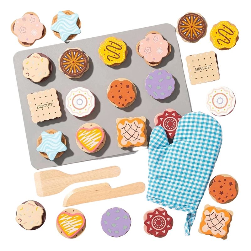 WOWFU-Wooden Cookie Play Food  - Baking Kitchen For Kids review and price