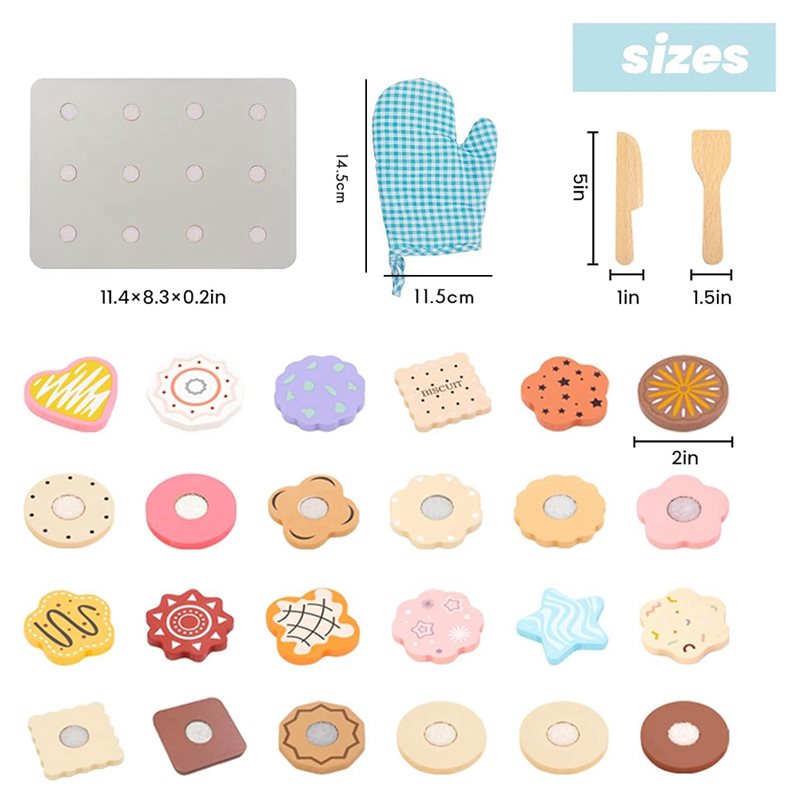 WOWFU-Wooden Cookie Play Food  - Baking Kitchen For Kids review and price