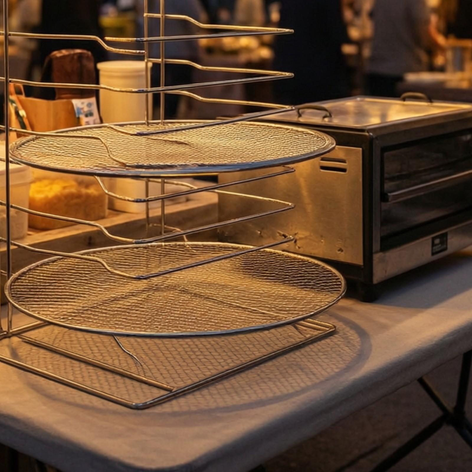 Vertical Pizza Cooling Rack fo - Kitchen Baking Pan Organizer review and price