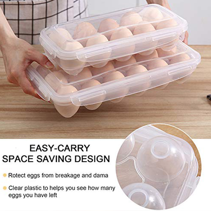1/2pc 10Grids Egg Storage Box  - Kitchen Queen review and price