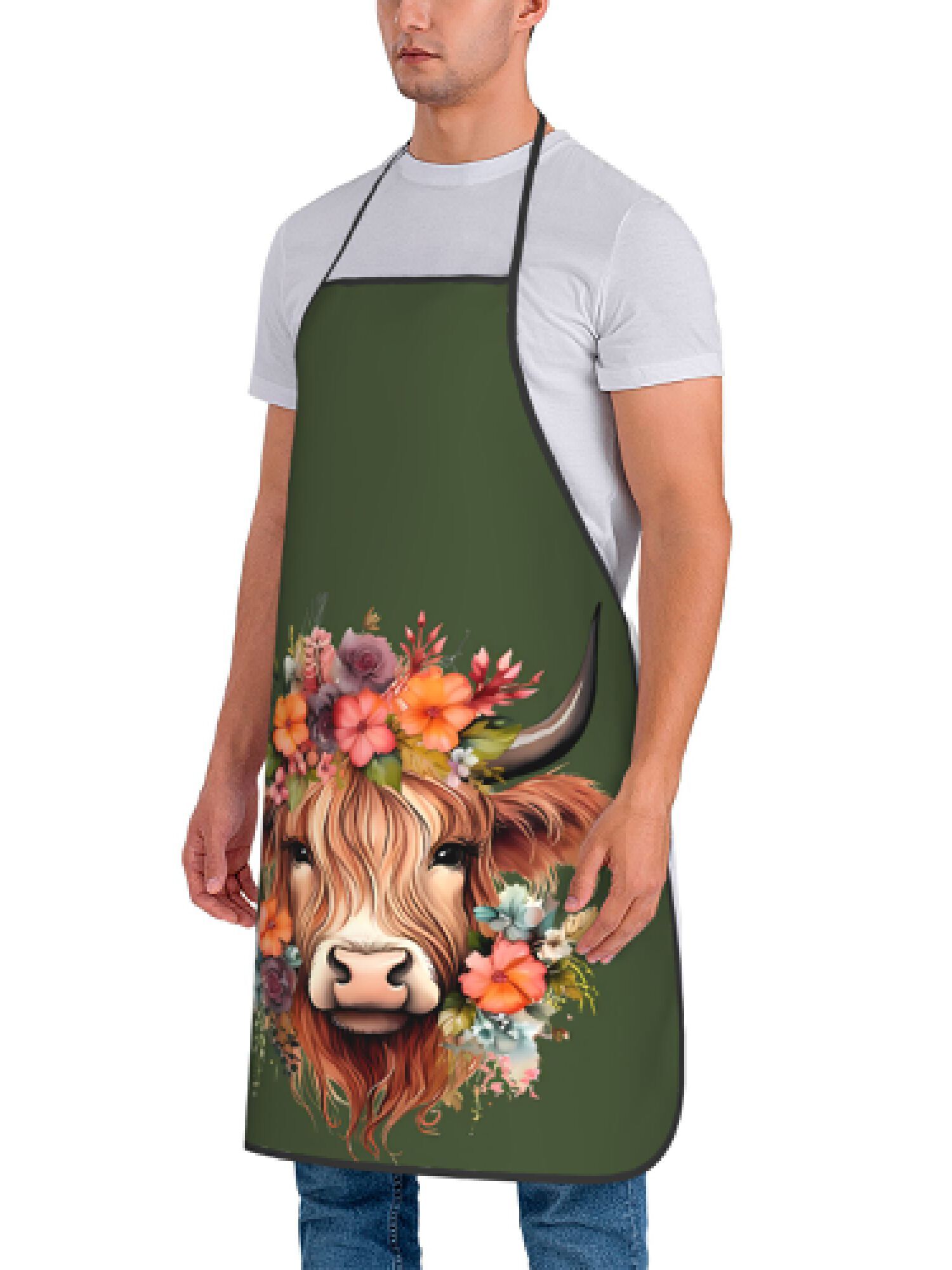1 Piece of Fun Highland Cow Fl - Kitchen Baking Area Ideas review and price