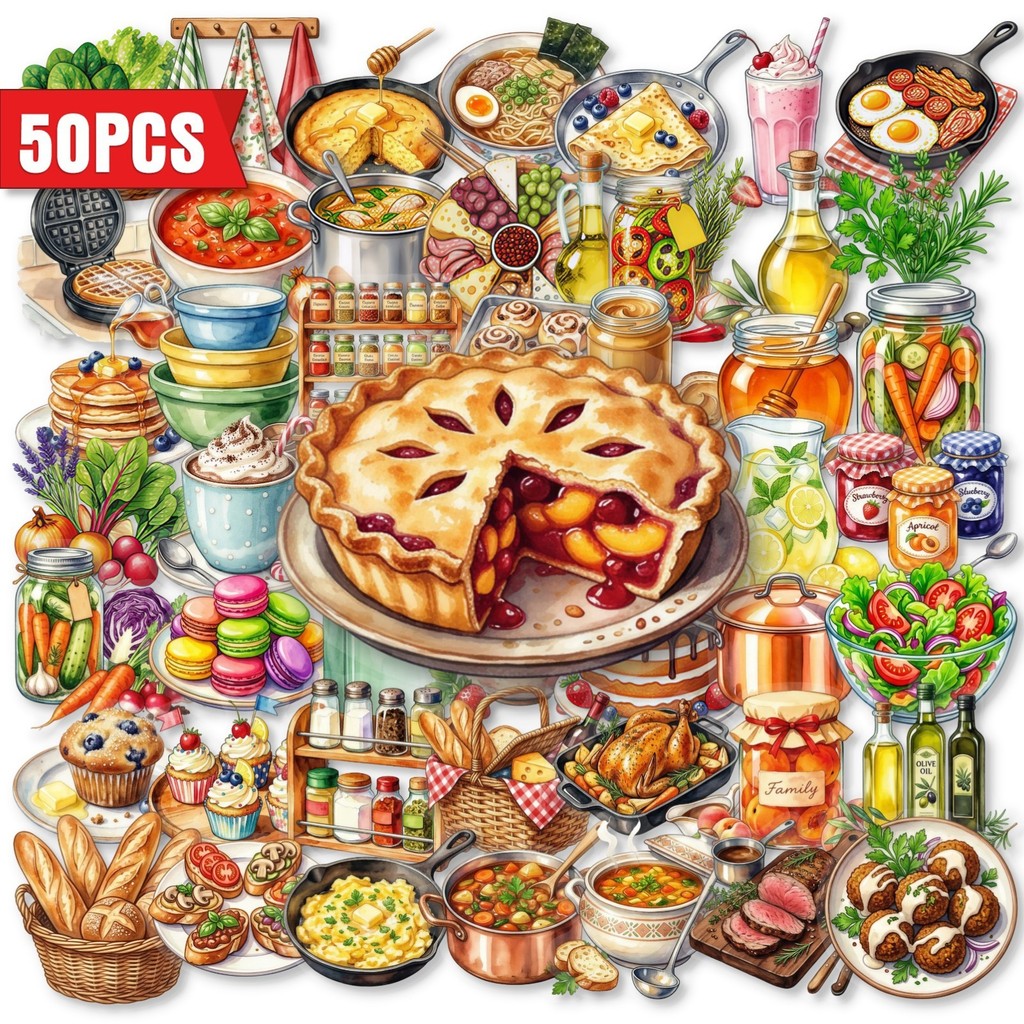 50Pcs Clear PET Kitchen Food S - Kitchen Baking Paper review and price