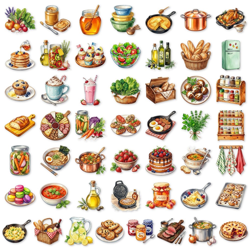 50Pcs Clear PET Kitchen Food S - Kitchen Baking Paper review and price