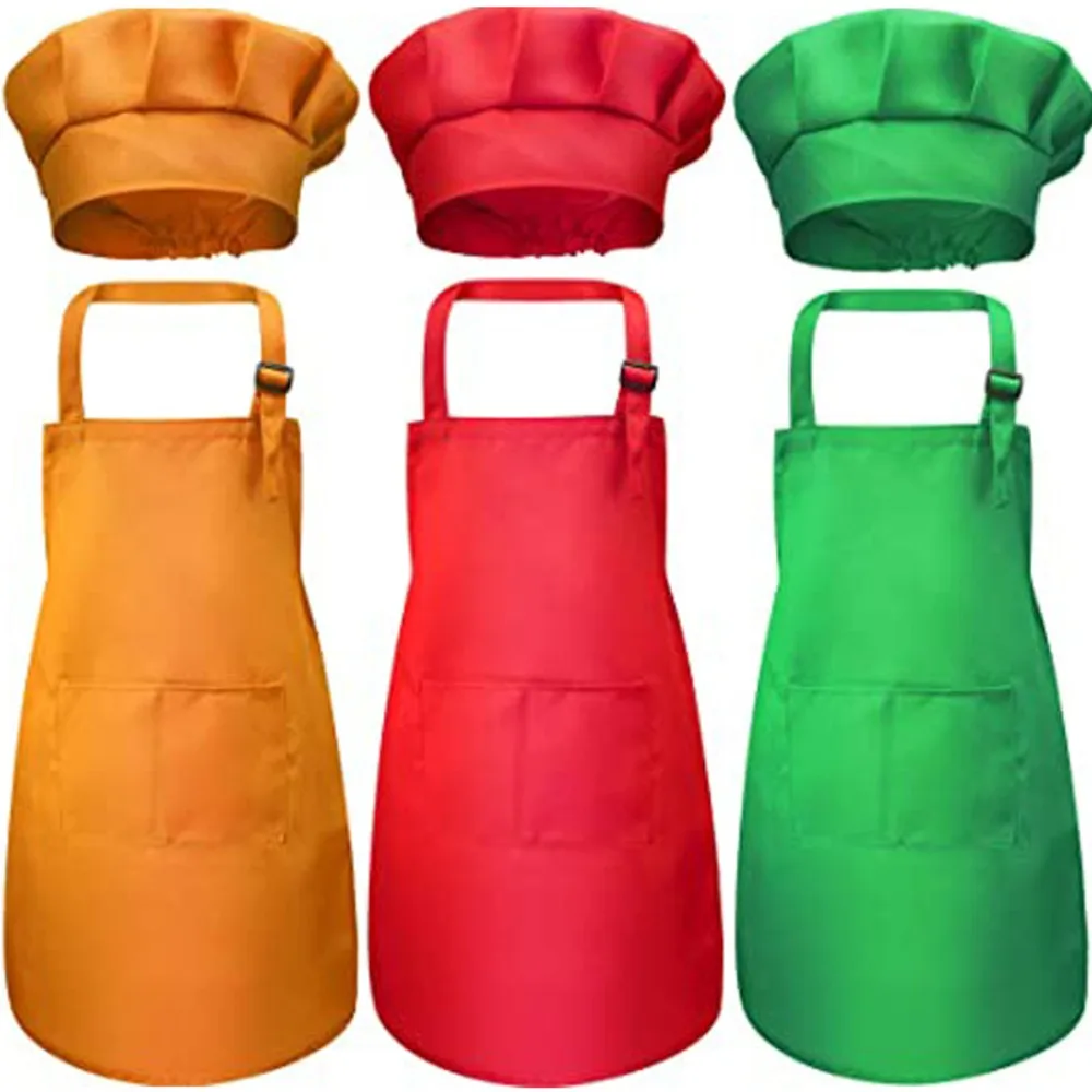 Children Chef Apron Front Pock - Baking Kitchen For Kids review and price