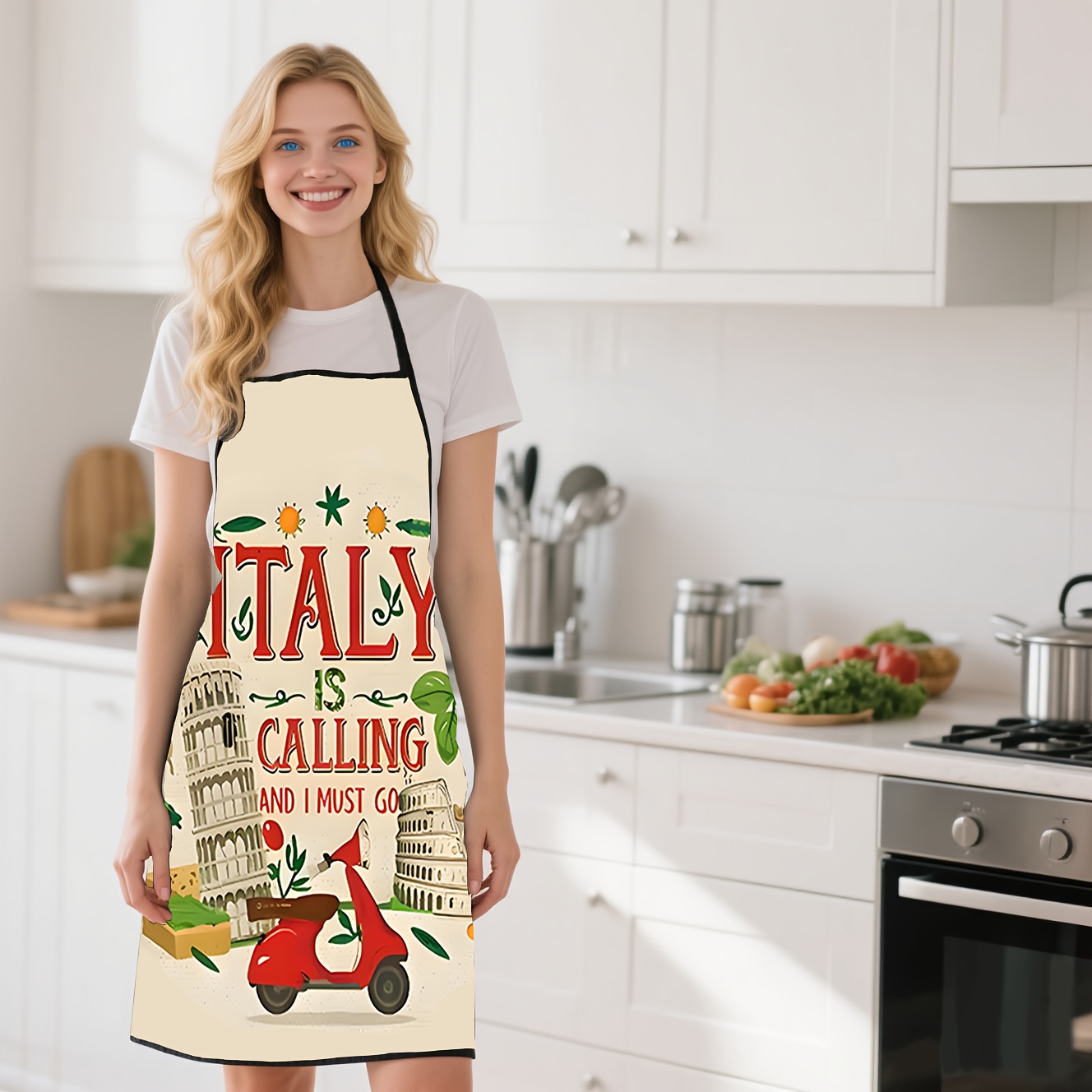 1 Piece Italian-Themed Apron,  - Baking Kitchen Design Ideas review and price